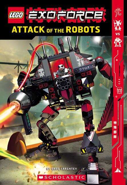 Book cover of Exo-force: Attack of the Robots (Lego)