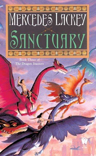 Book cover of Sanctuary (Dragon Jousters #3)