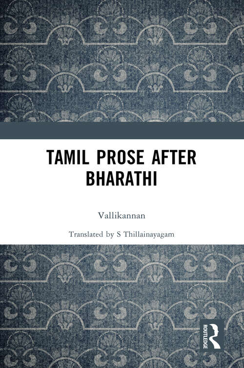 Book cover of Tamil Prose after Bharathi