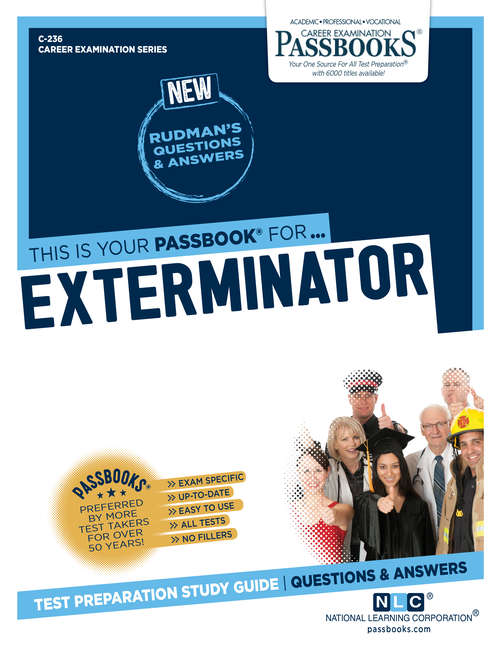 Book cover of Exterminator: Passbooks Study Guide (Career Examination Series: C-236)