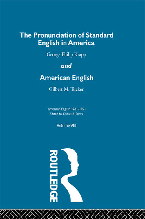 Pronunc Standard Eng America V: and American English