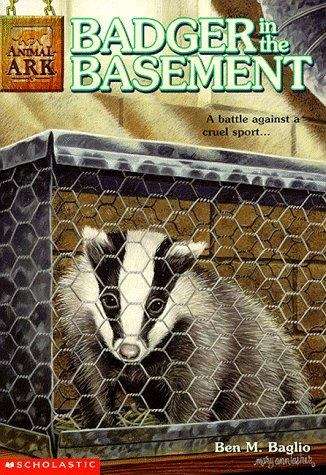 Book cover of Badger in the Basement (Animal Ark #6)