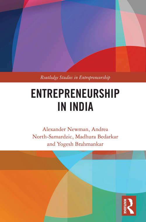 Entrepreneurship in India (Routledge Studies in Entrepreneurship)