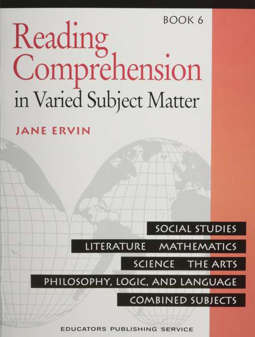 Reading Comprehension in Varied Subject Matter, Book 6 (Reading Comprehension, Erc Mrc Ser.)