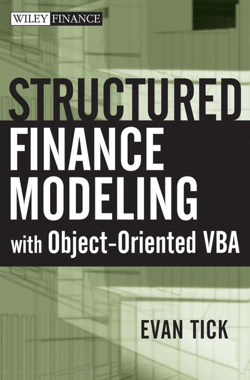 Book cover of Structured Finance Modeling with Object-Oriented VBA