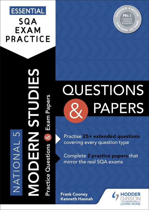 Book cover of Essential SQA Exam Practice: National 5 Modern Studies Questions and Papers: From the publisher of How to Pass