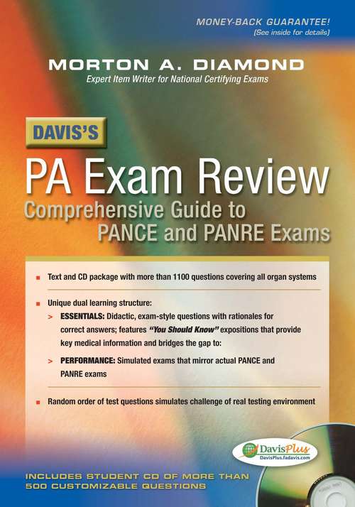 Book cover of Davis's PA Exam Review: Focused Review for the PANCE and PANRE