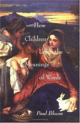 Book cover of How Children Learn the Meanings of Words