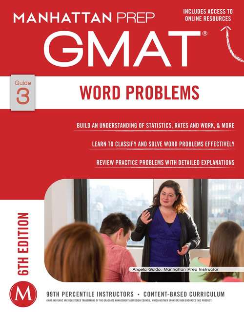 Book cover of GMAT Word Problems (Manhattan Prep GMAT Strategy Guides)