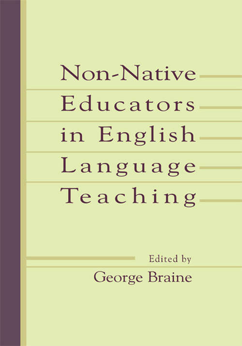 Book cover of Non-native Educators in English Language Teaching