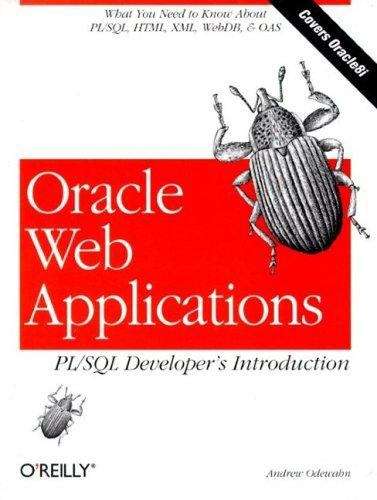 Book cover of Oracle Web Applications: PL/SQL Developer's Introduction