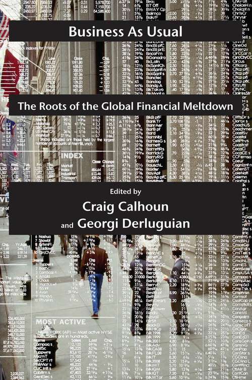 Business as Usual: The Roots of the Global Financial Meltdown (Possible Futures #2)