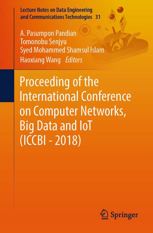 Book cover of Proceeding of the International Conference on Computer Networks, Big Data and IoT (1st ed. 2020) (Lecture Notes on Data Engineering and Communications Technologies #31)