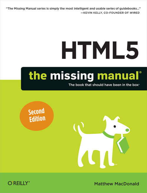 Book cover of HTML5: The Missing Manual