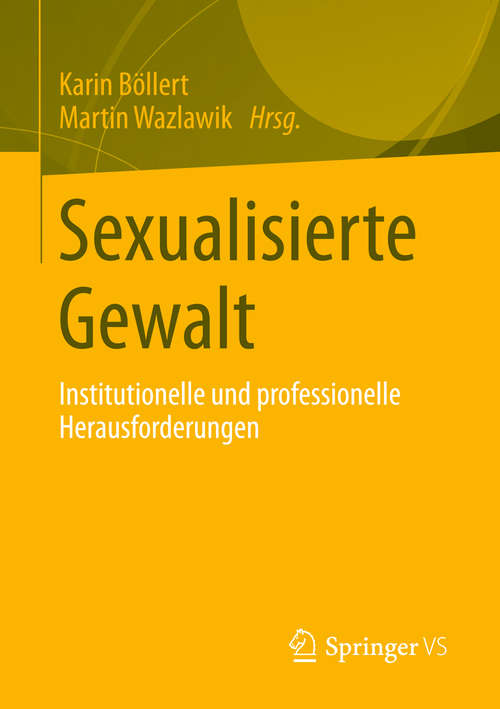 Book cover of Sexualisierte Gewalt