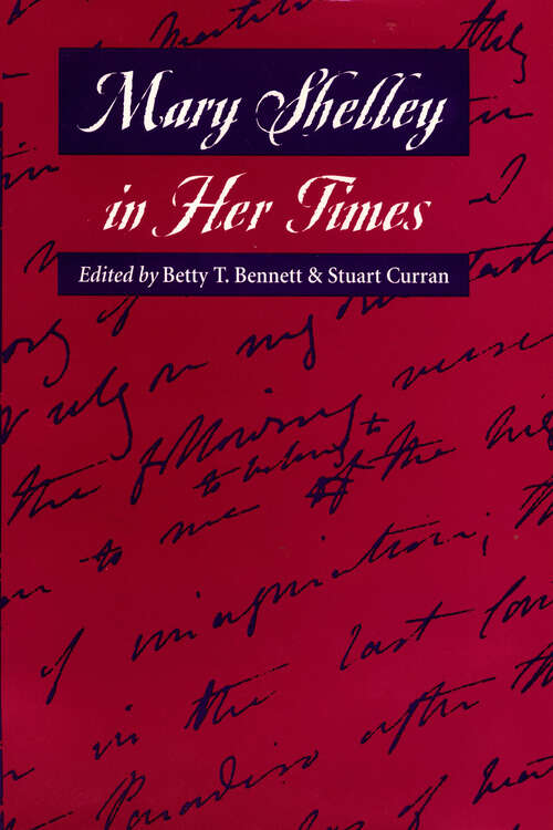 Book cover of Mary Shelley in Her Times