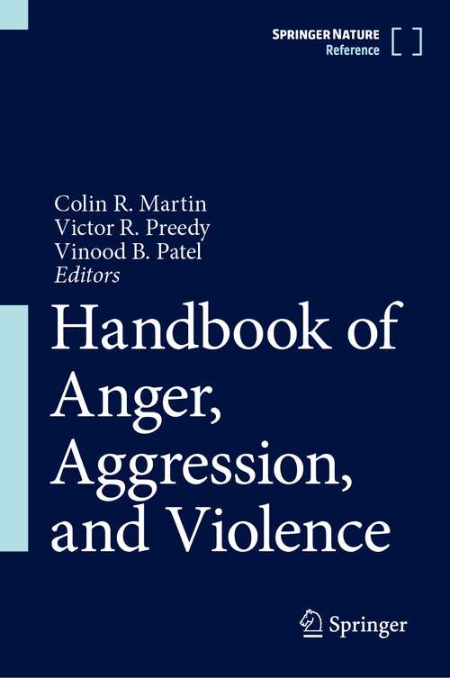 Cover image of Handbook of Anger, Aggression, and Violence