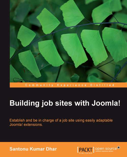 Book cover of Building job sites with Joomla!