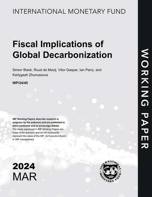 Book cover of Fiscal Implications of Global Decarbonization