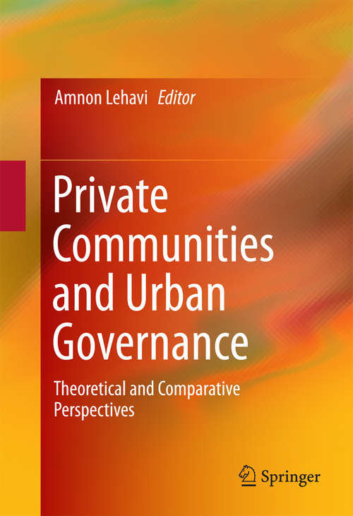 Book cover of Private Communities and Urban Governance