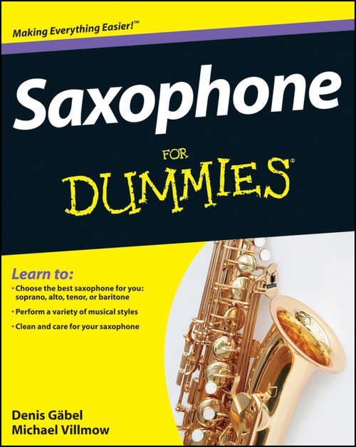 Book cover of Saxophone For Dummies