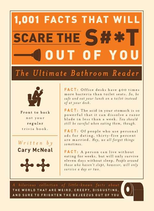 Book cover of 1,001 Facts that Will Scare the S#*t Out of You: The Ultimate Bathroom Reader