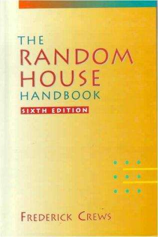 Book cover of The Random House Handbook (Sixth Edition)