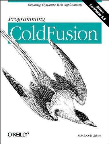 Book cover of Programming ColdFusion