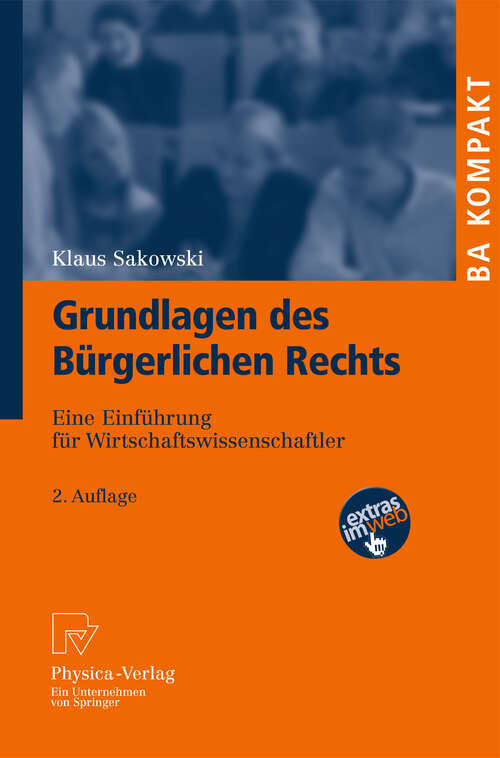 Book cover of Grundlagen des Bürgerlichen Rechts, 2. Auflage