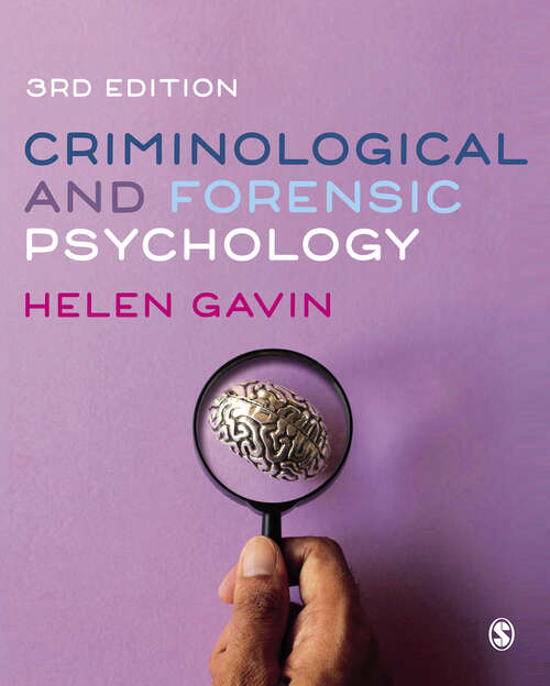 Book cover of Criminological and Forensic Psychology (Third Edition)