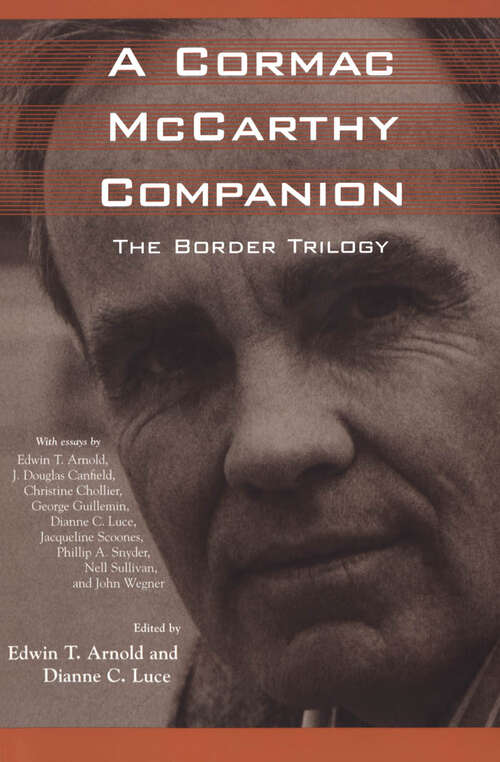 Book cover of A Cormac McCarthy Companion: The Border Trilogy (EPUB Single)