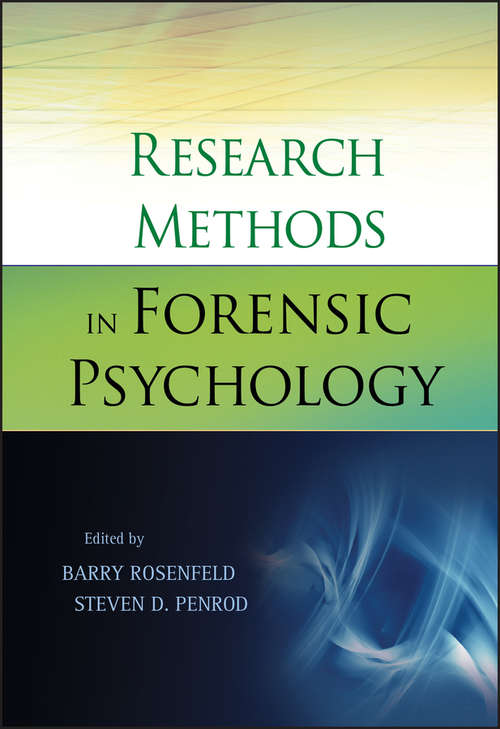 Book cover of Research Methods in Forensic Psychology