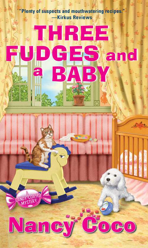 Book cover of Three Fudges and a Baby (A Candy-Coated Mystery)