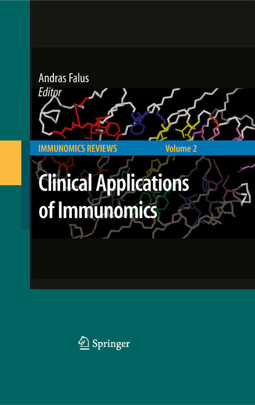 Book cover of Clinical Applications of Immunomics