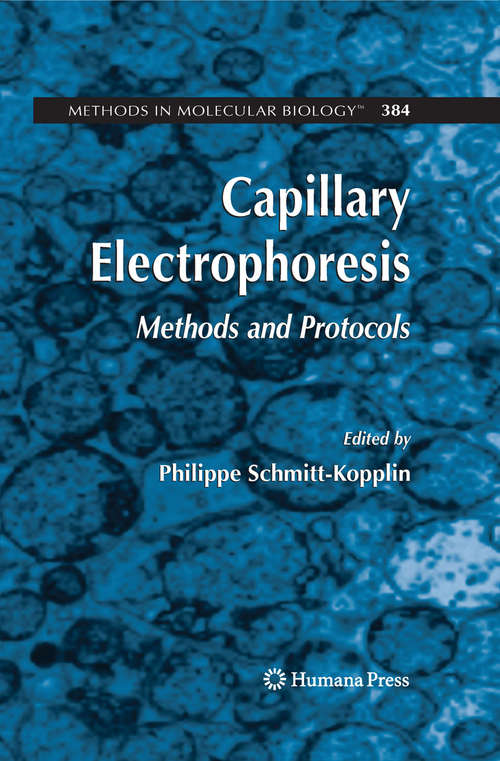 Book cover of Capillary Electrophoresis