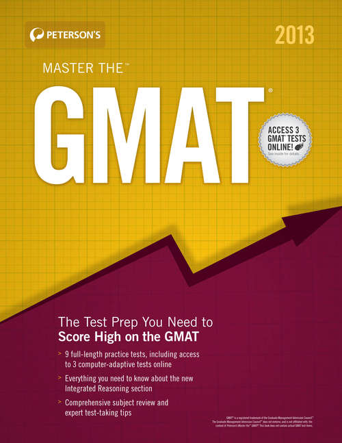 Book cover of Peterson's Master the GMAT 2013