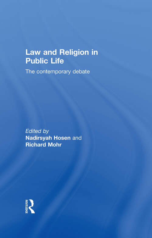 Cover image of Law and Religion in Public Life