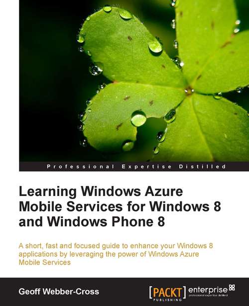 Book cover of Learning Windows Azure Mobile Services for Windows 8 and Windows Phone 8