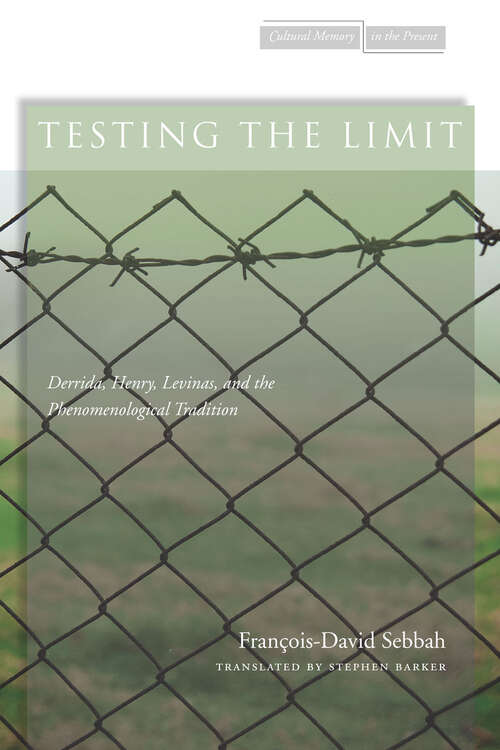 Testing the Limit: Derrida, Henry, Levinas, and the Phenomenological Tradition
