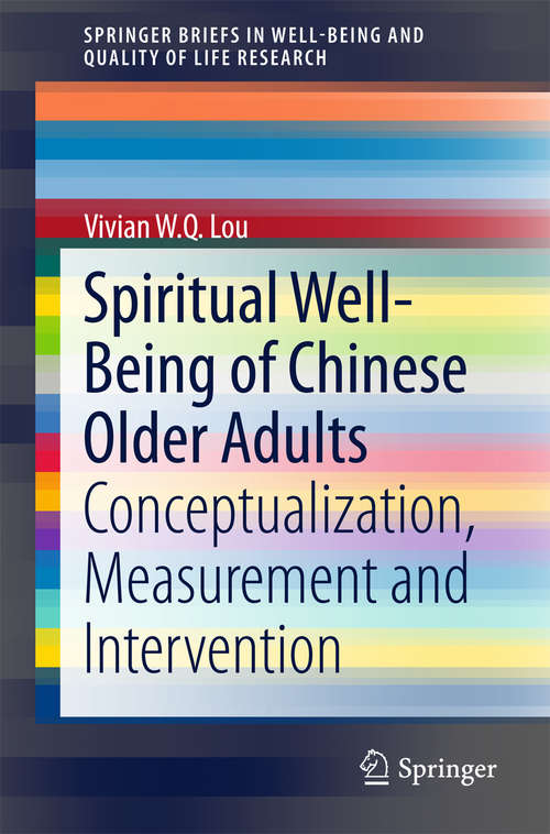 Book cover of Spiritual Well-Being of Chinese Older Adults