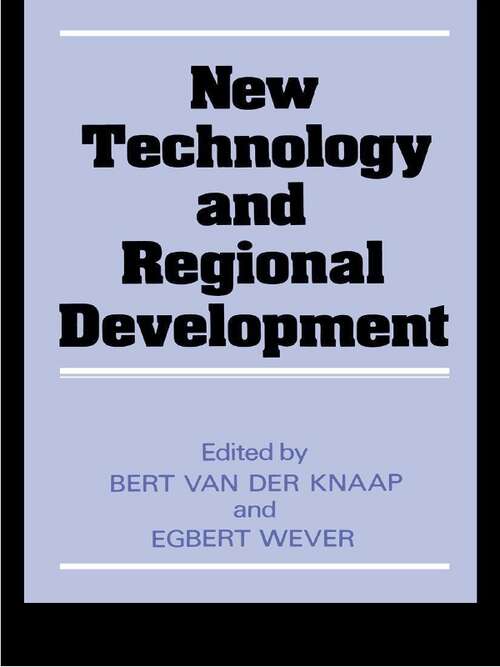 Book cover of New Technology and Regional Development