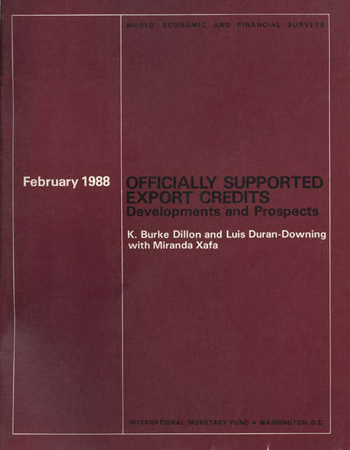 Book cover of Officially Supported Export Credits: Developments And Prospects