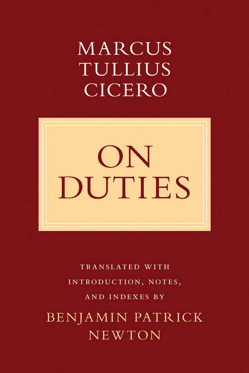 Book cover of On Duties