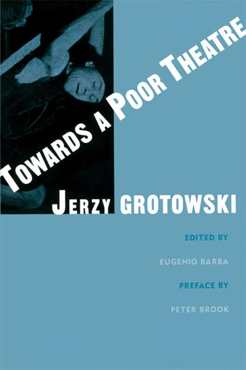 Book cover of Towards a Poor Theatre