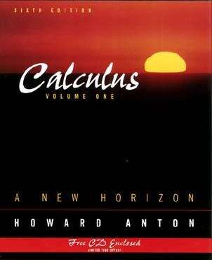 Book cover of Calculus: A New Horizon (Sixth Edition)