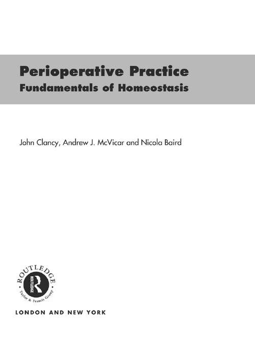 Perioperative Practice: Fundamentals of Homeostasis