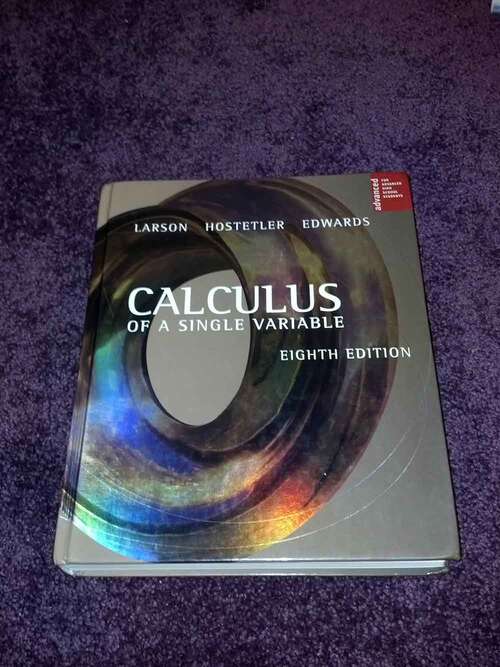 Book cover of Calculus of a Single Variable (Eighth Edition)