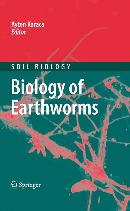 Book cover of Biology of Earthworms (Soil Biology #24)