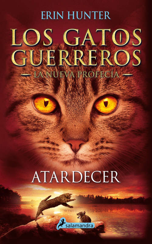 Book cover of Atardecer: Los gatos guerreros - La nueva profecía VI