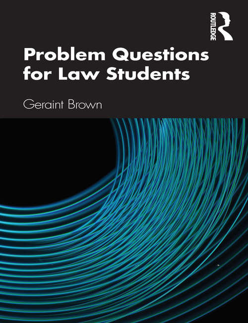 Book cover of Problem Questions for Law Students: A Study Guide